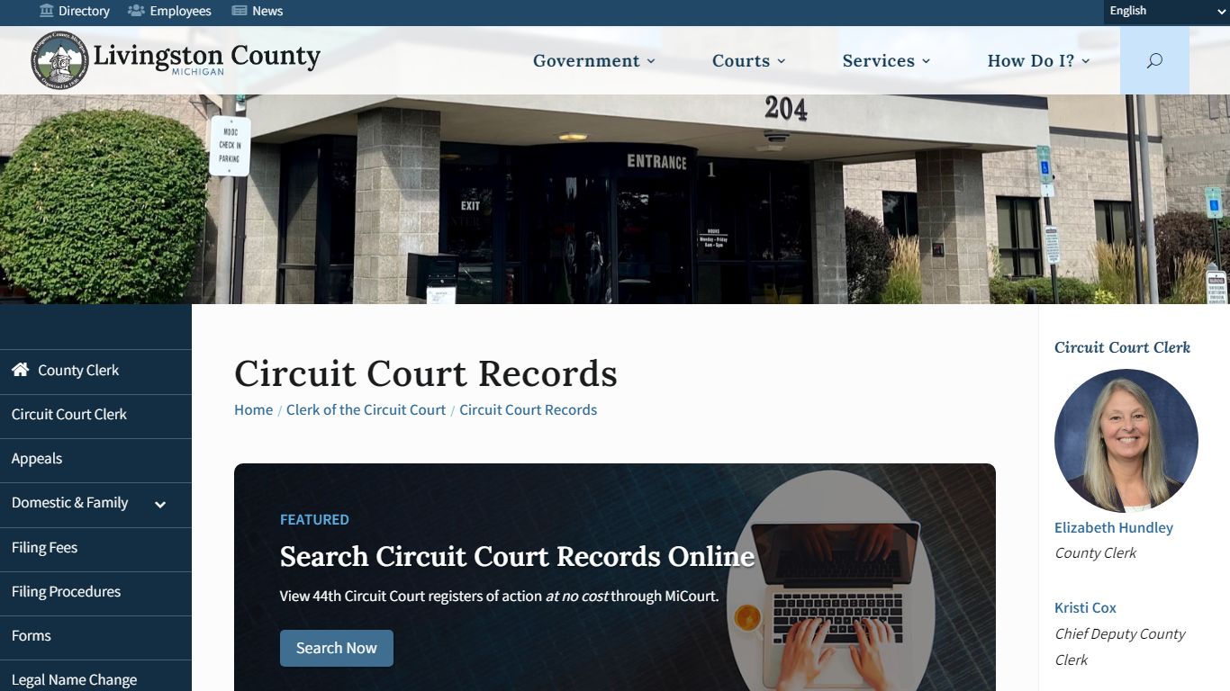 Circuit Court Records - Livingston County, MI
